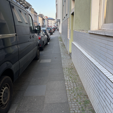 Bild des Bürgersteiges